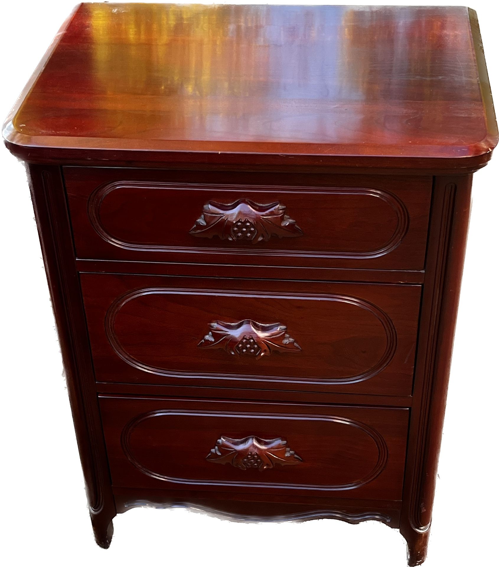 Rare Antique Excellent Condition Cherry Lillian Russell Night Stand