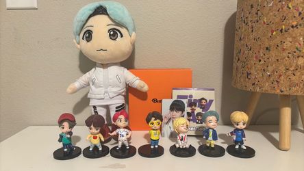 Official BTS Weverse Merch Lot - Figures, Album, Suga Plus