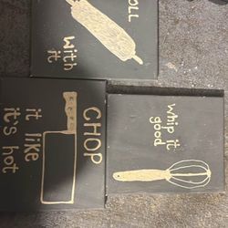 3 Kitchen Paintings 
