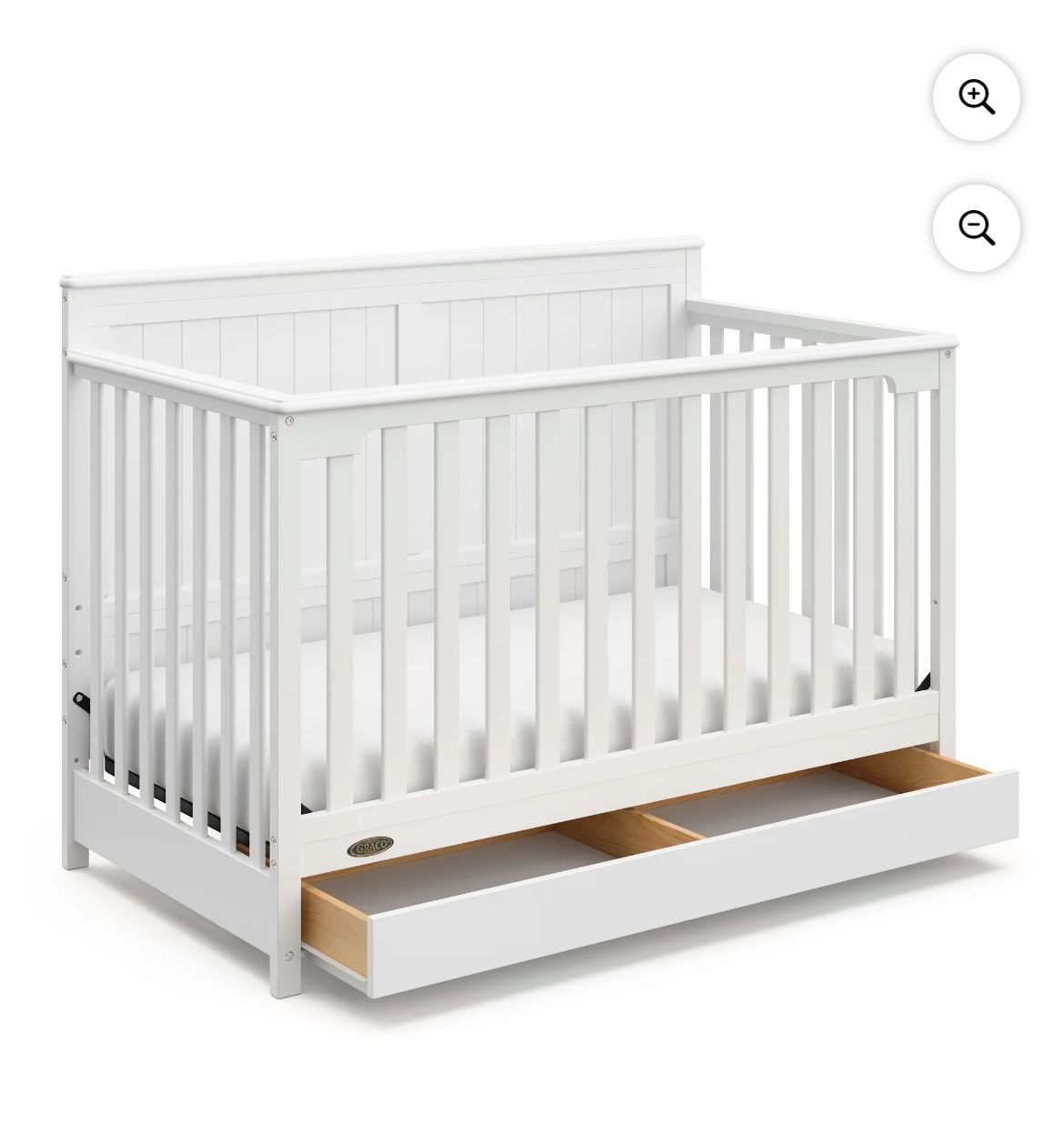 Graco white Crib