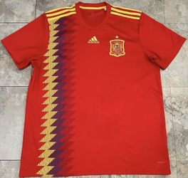 Spain Soccer Jersey Men’s Small And 2XL