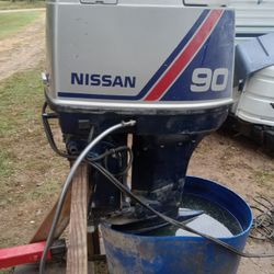 90 Hp. Nissan Outboard Motor  Set Up So You Can Hear It Run. $1500 Message (contact info removed) With Any Questions