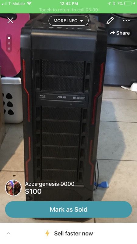 Azza genesis 9000 computer case with blue ray DVD burner