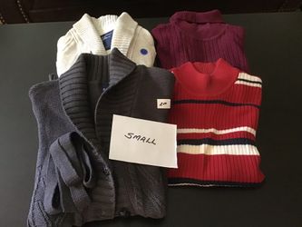 Ladies sweaters, size Small