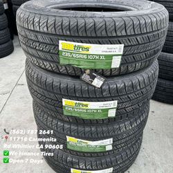 235/65R16 TBB All Season New Set of Tires Installed and Balanced Set de Llantas Nuevas Instaladas y Balanceadas