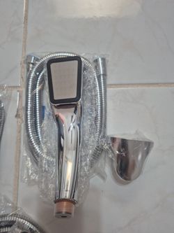 300 Holes High Turbo Pressure Bathroom Shower Head Powerful  Water Saving Filte