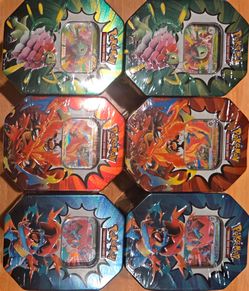 Pokémon Trading Card Game Tins – Lot of 8