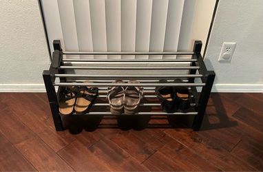 BLACK SHOE RACK