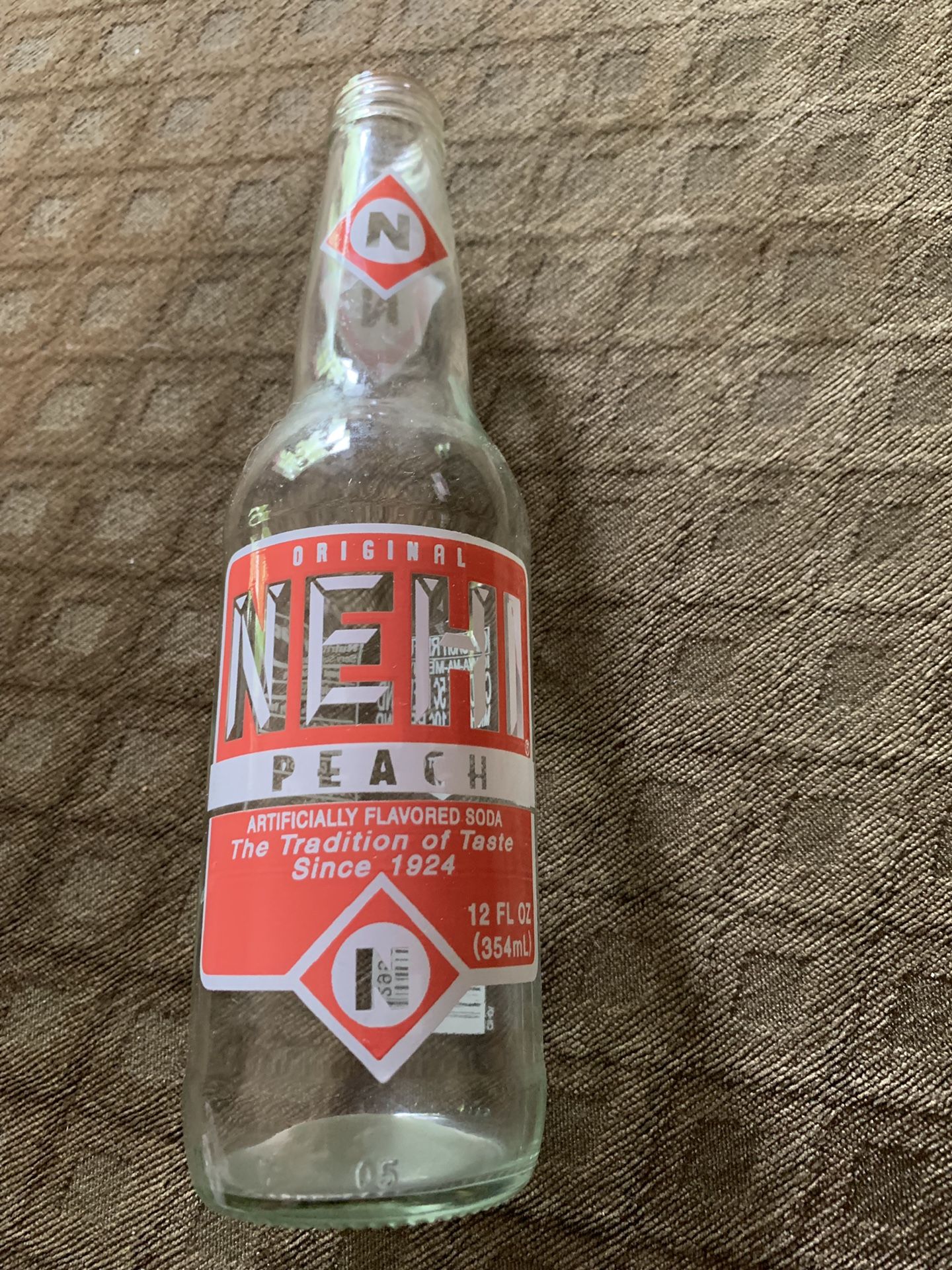 Vintage Ne Hi peach soda bottle