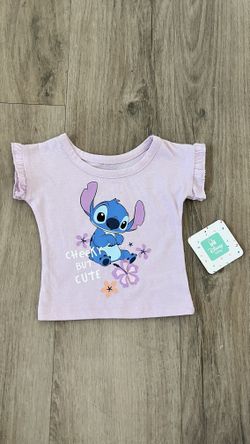 Disney Baby Girl Stitch Tee 0/3 Months 