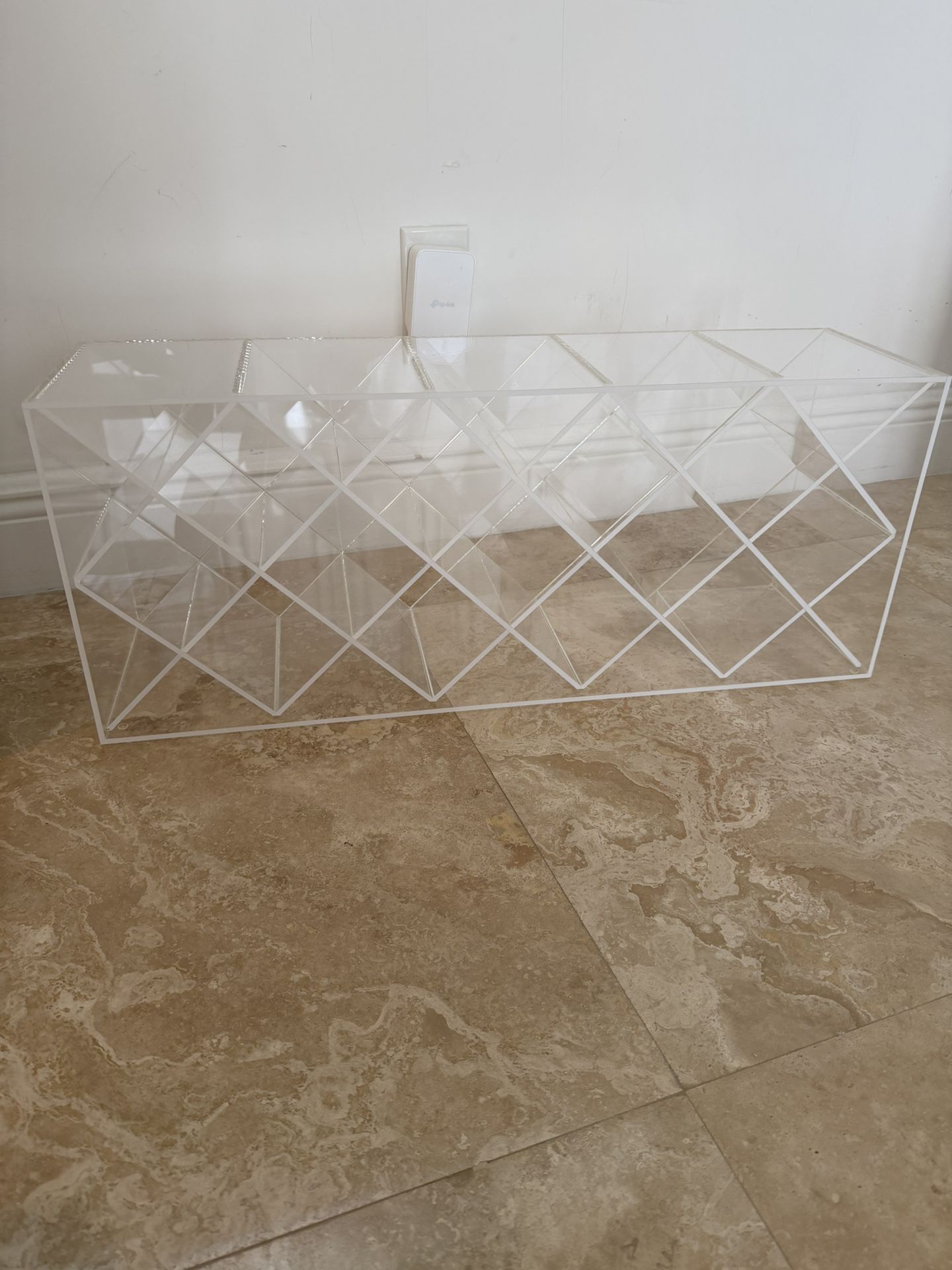 Lucite Wine Rack