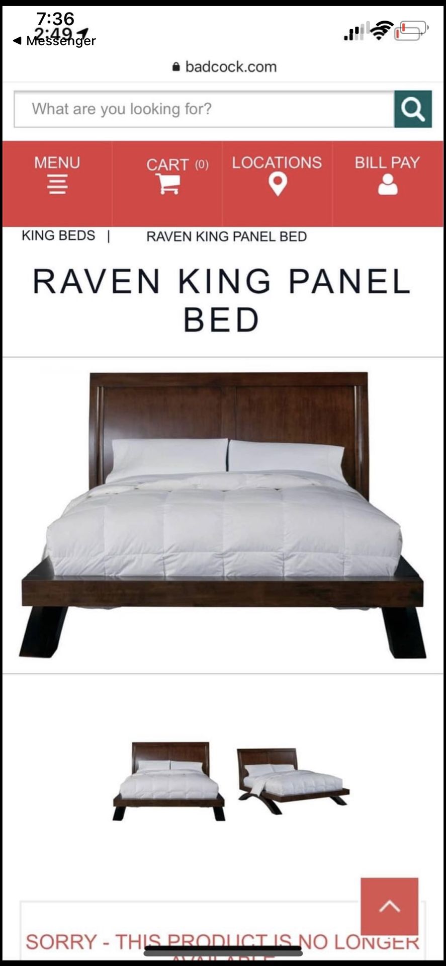 Queen Bed Frame For Sale