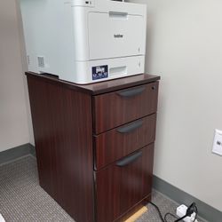 Sturdy Wood File Cabinet - 22.5” by 16” and 28” tall