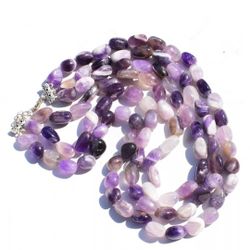 1000ctw Natural Amethyst Necklace 3 Strand 