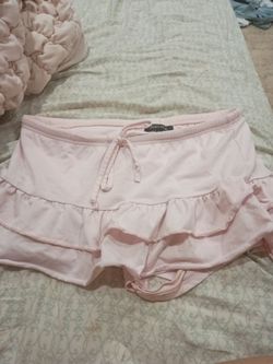 pink mini skirt