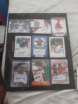 9 Autograph Baseball cards