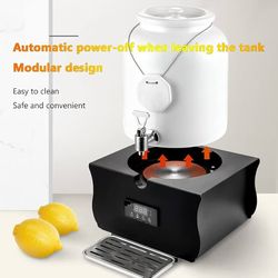 Buffet Ceramic Milk Cooler Barrel, CNC Thermostat Heating Coffee Bean Milk Barrel, Large Capacity Hotel Cold Drink Machine, Commercial Single-Head Jui
