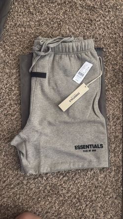 Fear of God Essentials shorts dark oatmeal Gray