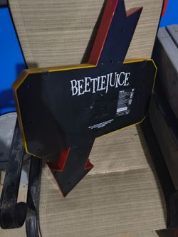 Beetlejuice Lightning Bolt Marquee Sign