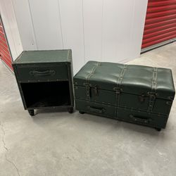 Trunk and Matching Nightstand 