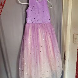 Kids Size 4/5 Sparkle Star & Moon Dress