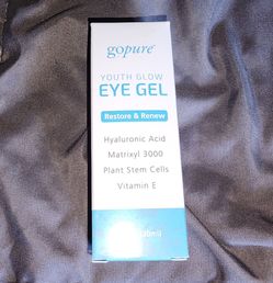 1 fl Oz. goPure Youth Glow Eye Gel anti aging formula *** retails for $45 ***