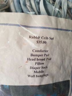 Rabbit Crib Set