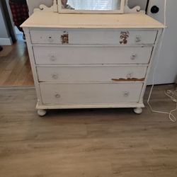 Antique Dresser With Mirror