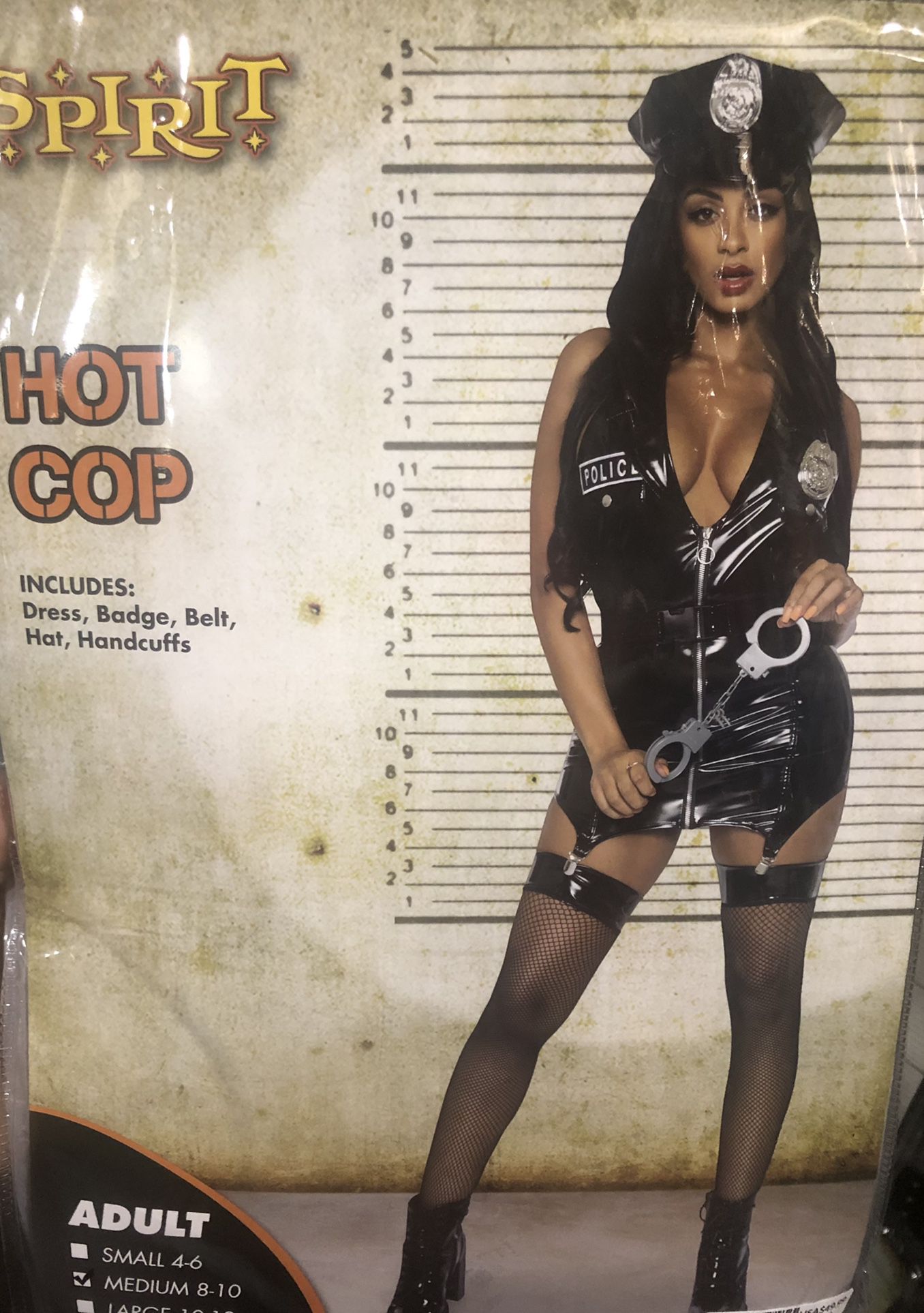 Hot Cop Costume-Adult-Medium/Brand new