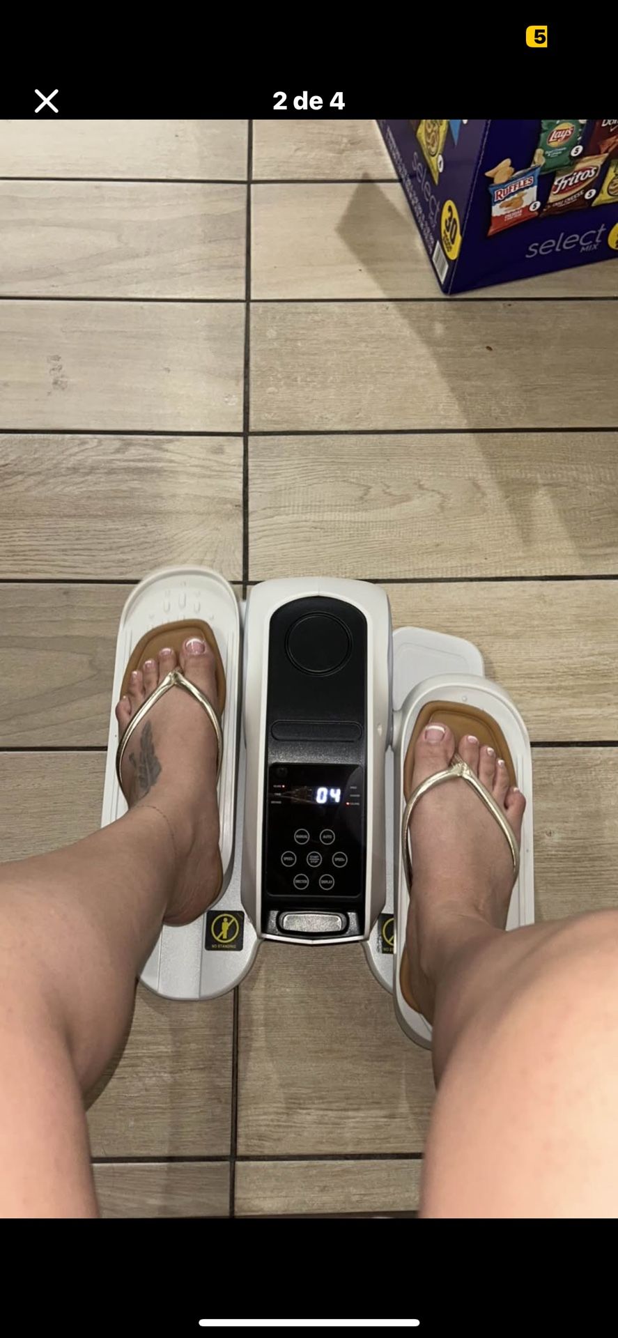 Under-desk elliptical exercise machine, mini elliptical leg exerciser as seen on TV, electric pedal exerciser while sitting for older adults, elliptic