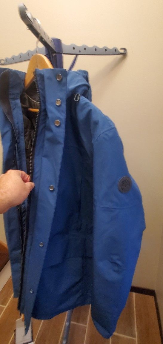 TIMBERLAND JACKET 2 PIeces Waterproof, Color BLUE size M