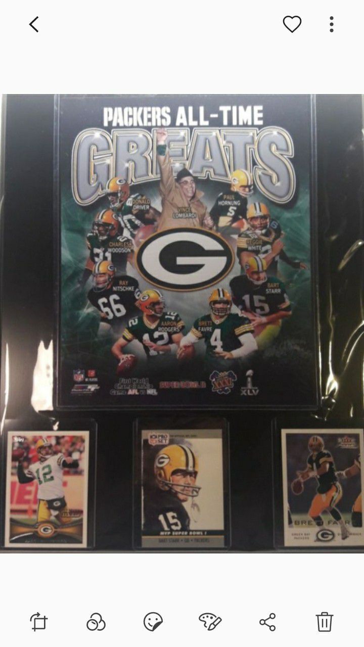 Greenbay packers all time greatest plaque