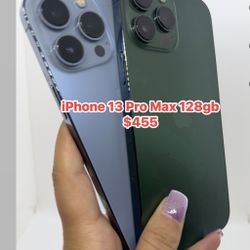 IPhone 13 Pro Max 128 Gb liberado           $455
