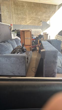 Couches and tv gone