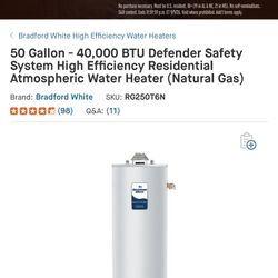 New Water Heater In The Box