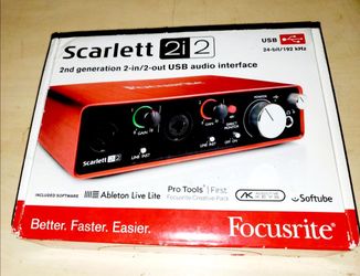 Brand New Focusrite Scarlett 2i2 2nd Gen USB Audio Interface In Box