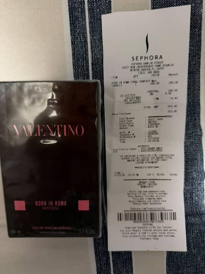 Valentino Born in Roma Intense