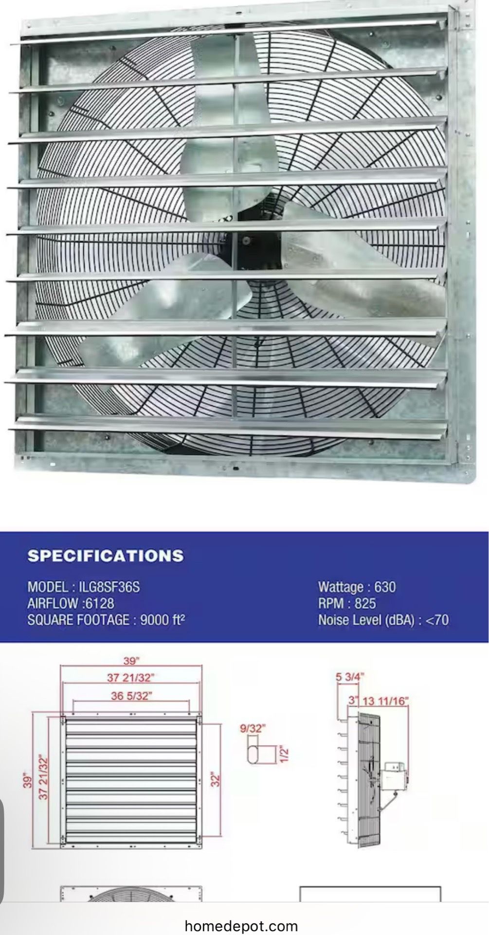 NEW SHUTTER FAN/ VENT