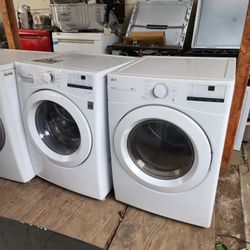 LG washer and dryer with capacity washer 4.5 dryer 7.5 efficient washer