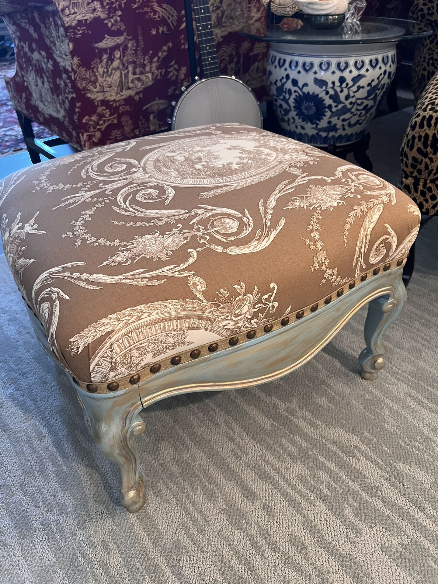 French Ottoman - Designer Overstock