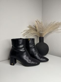 Authentic Tory Burch Black Heeled Boots