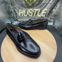 G.H.BASS Weejuns Whitney Leather Penny Loafers Black Womens Sz 7.5M