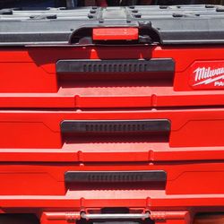 New Milwaukee Packout 3 Drawer Tool Box w/ Dividers