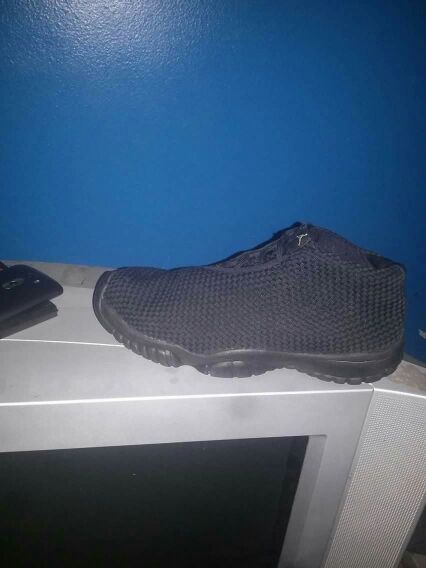 Jordan futures all black size 10.5