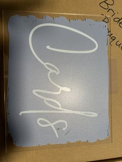 8x10in Acrylic Wedding Sign W/ Stand