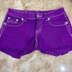 Miss Me Vibrant Purple Cutoff Shorts . Size 27. $30.00 Obo . Slightly Distressed