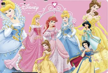 Disney Princess Leather Stand Smart Case Auto Sleep Cover For Apple iPad