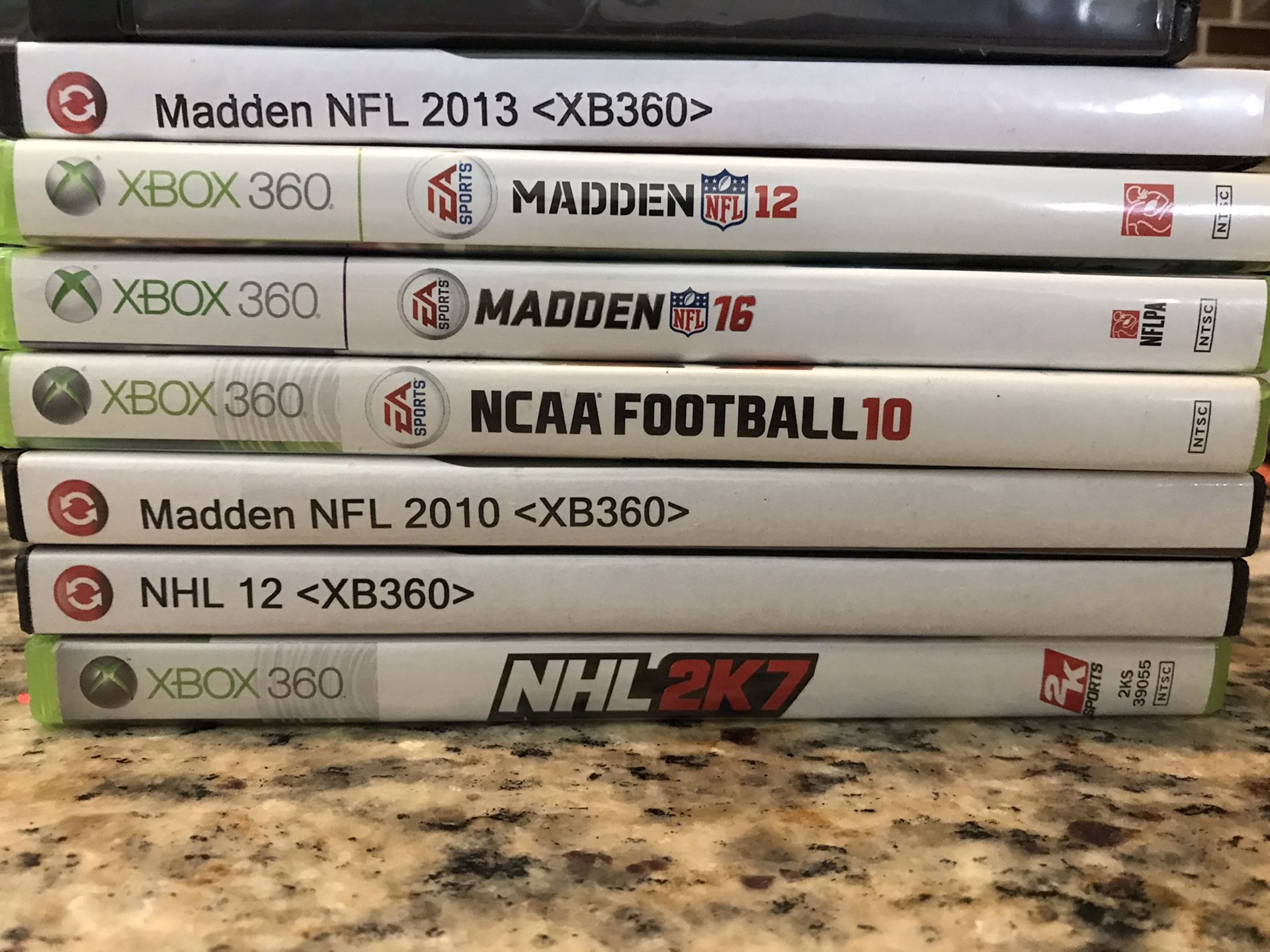 Used Xbox 360 sports games