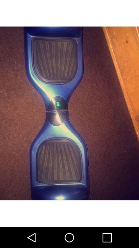 Blue hoverboard