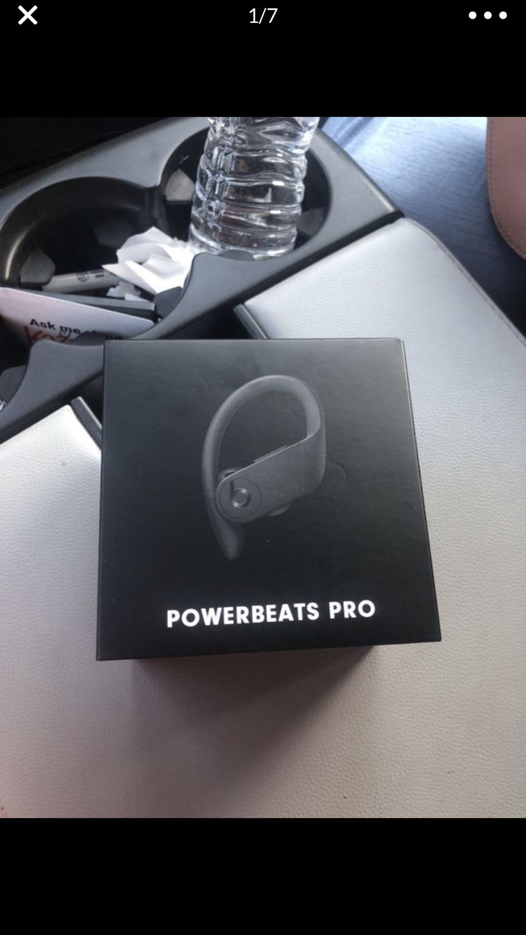 Beats power beats powerbeats wireless head phones new in box never used not once earbuds black Apple android